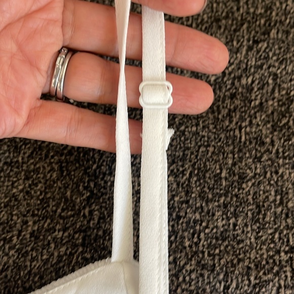 MISS ME WHITE COLD SHOULDER MINI DRESS Smocked Back with adjustable straps Sz S - Picture 15 of 17